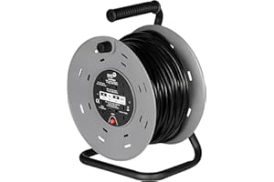 SMJ Electrical CTH5013 Heavy Duty Cable Reel, 3120 W, Black/Grey, 50 meter