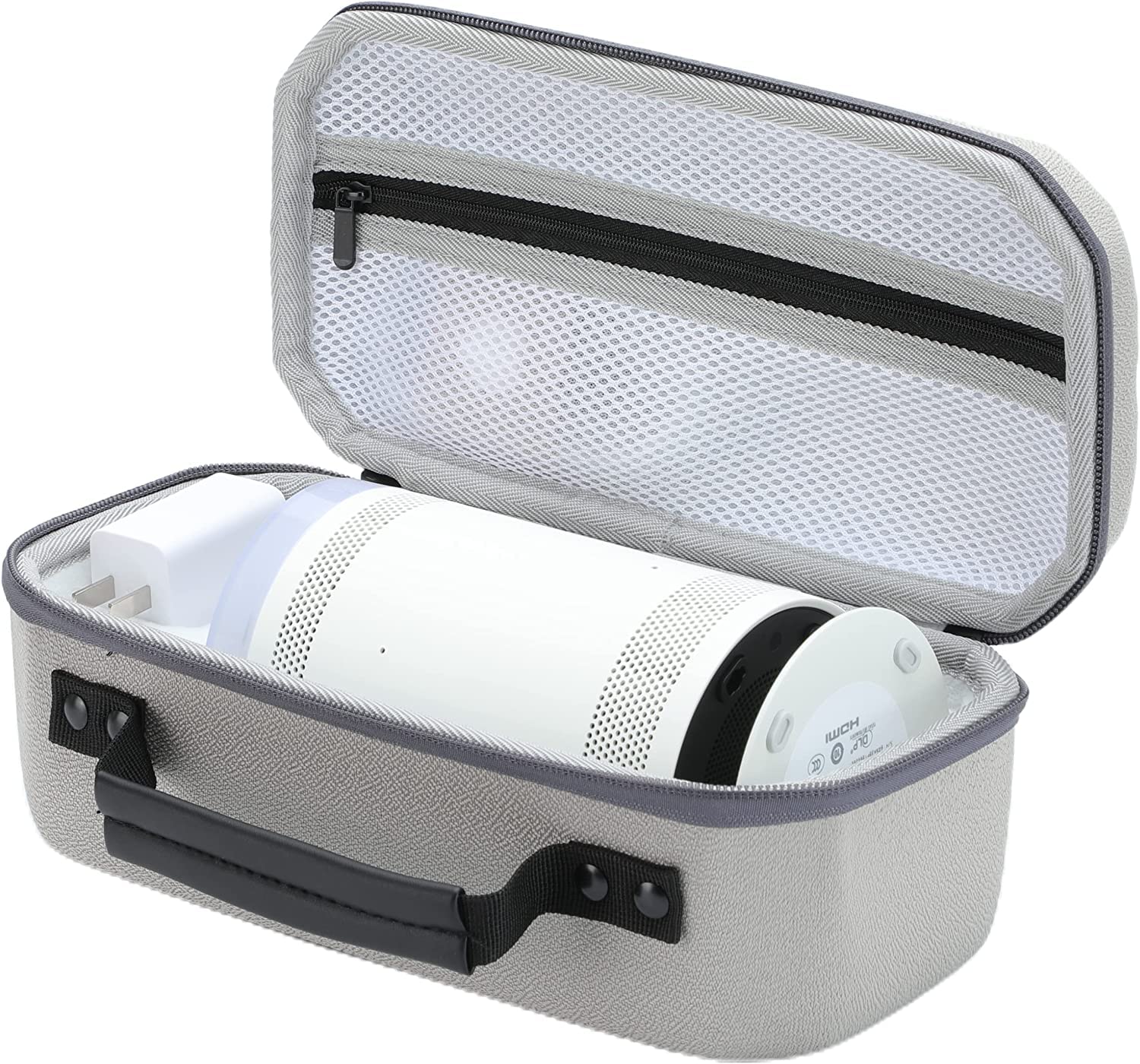 HELEE Hard Travel Case for Samsung The Freestyle Projector,Carrying Case Compatibility with Samsung Smart Portable Projector