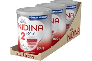 Nestlé NIDINA 2 Leche De Continuación en polvo para bebés a partir de los 6 meses, 3 x 800g