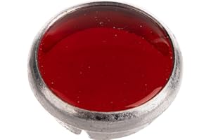 MZA Kontrollglas Rot - PVC in Alueinfassung - für Ø16mm-Bohrung - passend für AWO, RT, BK, R35, Schwalbe KR51/1, Star, Habicht, Sperber