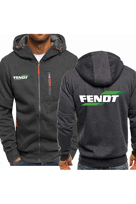Fendt Jacke Stylische Herren-Strickjacke Mit Kapuze FENDT Design
