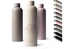 MAMEIDO Borraccia termica 750 ml, Borracce termiche anti-perdita, thermo bottle acciaio inox senza BPA, bottiglia termica (Striving Me)