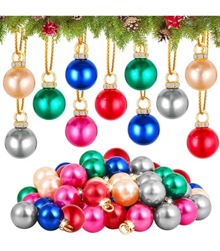 30-teiliger Weihnachtsanhänger Set Aus Emaille - Mini Christbaumschmuck Für Adventskalender