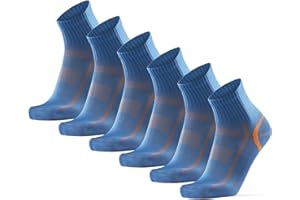 DANISH ENDURANCE Chaussettes de Sport Mi-Hautes, Respirantes & Anti-Ampoules, Homme Femme, 3 ou 5 Paires