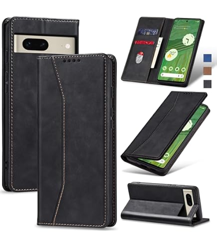 Asuwish Compatible With Google Pixel 6 Wallet Case And Tempered Glass