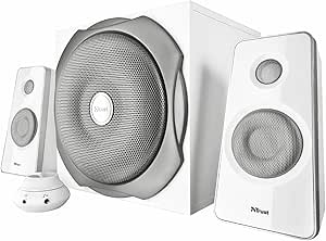 Trust Tytan 2.1 Lautsprechersystem mit Subwoofer (60 Watt, 3,5mm Klinkensticker) weiß
