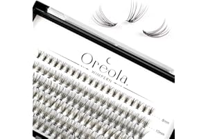 Oreola Lot de 120 faux cils individuels naturels 0,07D 8-14 mm pour extensions de cils à faire soi-même à la maison