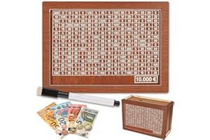 SURLIFE Salvadanaio, Salvadanaio Conta Soldi, Salvadanaio con Obiettivi (10000€)