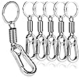 Eekye 1/2/3 PCS Portachiavi Allungabile, Porta Badge Con Porta Tessere, Con Corda In Acciaio Da - Foto 10