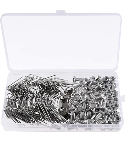 GAO Flora 40 Stück Pflanzenhalter Edelstahl - Ösen Mit M6 Schrauben Für Rankhilfen