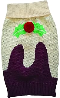 christmas pudding dog jumper