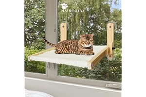 MAISCOTAZ Hamaca Gato Ventana - Cama Ventana para Gatos - Hamaca para Gatos - Gatos Accesorios - Gatos Ventana - 20kg (Hamaca Plegable)