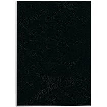Fellowes A4 Recyclable Binding Covers - 250 GSM Gloss Presentation Covers, Black, Pack Of 100