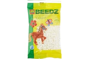 SES CREATIVE SES obraz do naprasowania koraliki (białe)