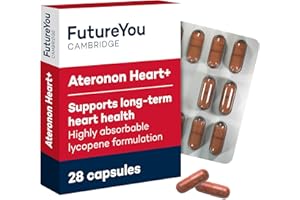 Ateronon Heart+ Health Capsules – 28x Heart Capsules with Lycopene & Vitamin B – The Original Tomato Pill – 28 Day Supply – Heart Vitamins by FutureYou Cambridge
