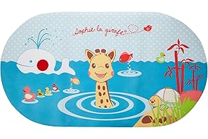 SOPHIE LA GIRAFE - Tapis d'eau avec Indicateur de Température Sophie la girafe - Tapis de bain bébé - Jouet Eveil bébé - Anti-dérapant 70 x 39 x 1 cm