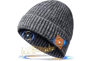 HANPURE Regalos Navidad Originales Gorro Bluetooth - Gorro con Bluetooth Hombre Regalos Hombre Originales, Regalos de Reyes para Hombres Regalo Adolescente Chico Regalo para Deportistas