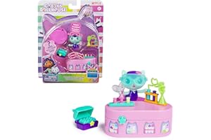 DREAMWORKS GABBY'S DOLLHOUSE - Bobble Kitty Möbel Pack von Meerkätzchen, Katzen-Figur mit Puppenhausmöbeln und Zubehörteilen, ab 3 Jahren