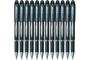 Uni-Ball Jetstream SX-210 - Bolígrafo (Negro, Cromo, Negro, De plástico, Caucho, Acero inoxidable), paquete de 12 unidades