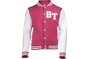 EDWARD SINCLAIR Personalised | KIDS Varsity | College | Baseball Jacket with Two Initials | on the front only | (Goto Add Gift Options Enter name in FreeGiftMessageBox/send message to the seller)