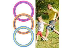 Byfoyif 3 Stück Flying Ring Wurfring 25cm Frisbee-Ringe Ringwurfspiel Wurfring-Spielspielzeug Flying Scheibe Strandspielzeug Erwachsene Tosy Flugscheibe für Pool Strand Hinterhof Familie Spaß
