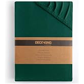 DecoKing 135x190-140x200cm 100% Combed Cotton Fitted Sheet Jersey Bottle | Jersey Fitted Sheet, 120 x 200 cm, 140 x 200 cm, G