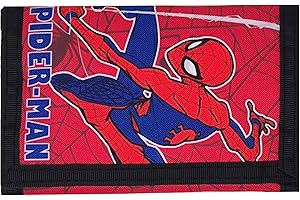 Theonoi Porte-monnaie pour enfants Porte-monnaie pour garçons et filles Accessoire pour sac d'école et cartable, Spiderman, 9 x 13 cm