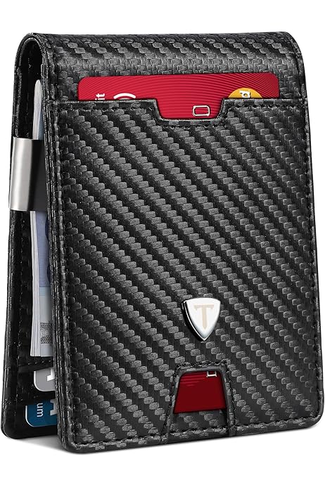 Portafoglio Slim Uomo Elegante BestZing -Portafogli Uomo Porta