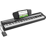 Alesis Recital Grand – Pianoforte digitale 88 tasti pesati di tipo Graded Hammer, 16 suoni di pianoforte e altoparlanti integ