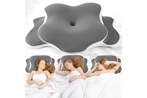 Sinand Orthopädisches Kissen, Memory Foam Kissen, Ergonomisches Kopfkissen Vermindert Nackenschmerzen, Kopfschmerzen Nackenstützkissen für Seiten, Rücken & Bauchschläfer Atmungsaktiv & Waschbar