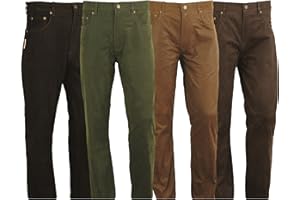 LEDERPROFI Jean en cuir - Pantalon long pour homme et femme - En cuir véritable - Skipper nubuck - Pour moto, biker et chasse - 4 couleurs
