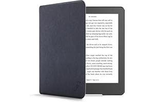 Forefront Cases Funda para Kobo Aura Edition 2 (Modelo: N236, 2016) - Delgado, Ligera y Protectora Funda para Kobo Aura Edition 2 (6") - Smart Auto Sueño Estela Función (Carcasa) - Azul Marino