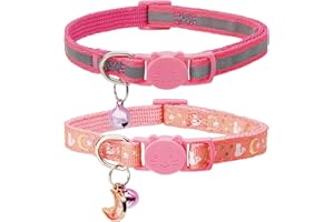 DAIHAQIKO Breakaway Katze Halsbänder