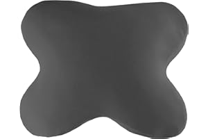 ‎EDDA LUX Edda Lux Bezug passend für ACAMAR Kissen, 55 x 47 cm, und für LUXAMEL Schlafkissen 56 x 48 cm, Softer Jersey Kissenbezug für Schmetterlingskissen, aus 100% Baumwolle, in Graphit