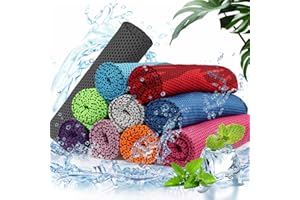 Gxhong Toalla de enfriamiento Toalla fría para el Cuello Toalla de Microfibra para Deporte Toalla Deportiva de Secado Rápido de Gimnasio Toalla para Senderismo, Correr, Viajes y Yoga, 10 Pack