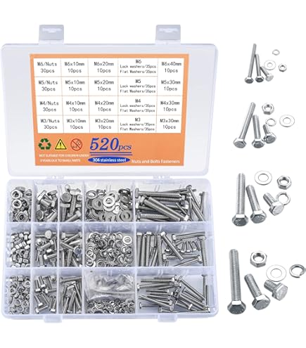 Nuovo 120 X Vt Per Tett E; Quadrato Dad Placcat Znco Zncato M6 X - Foto 6