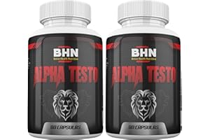 BHN BETTER HEALTH NUTRITION Testosterona Hombre Musculacion(2 Pack) | Libido Natural, Fuerza Y Energía | 16 Ingredientes Potentes | Tribulus Terrestris, Ashwagandha, Fenogreco, Maca, L-Arginina, Ginseng, Vitaminas - 180 Capsulas