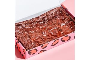 Cake or Death Sea Salt Brownie Box with 6 Brownies | Letterbox Friendly Chocolate Brownies | Delicious Brownie Gift Box | Ultimate Food Gifts for Brownie Lovers |