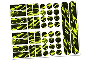 Finest Folia 34 piezas de protección para cuadro de bicicleta MTB BMX cadena barniz protector