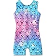 Leotards for Girls Gymnastics Unicorn Sparkly Pink Biketards Stars Rainbow Clouds