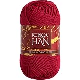 K&uuml;rk&ccedil;&uuml; Han Stil Makrome 3 mm Polyester Makrome İpi 100 g 100 m, Parlak &Ouml;rg&uuml; ve &Ccedil;anta İpi - Ahududu Kırmızısı