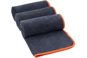 MLACXLT 3 stycken fitnesshandduk set 40 x 80 cm, sporthandduk av 400 G/M² mikrofiber, supermjuk och absorberande gymhandduk