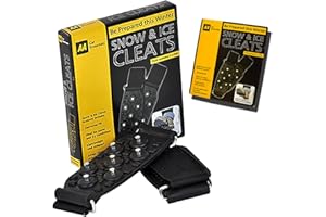 Guaranteed4Less Snow Ice Grips Grippers Winter Over The Shoes Boots Universal Metal Spikes Studs
