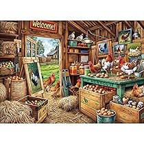 1000 Teile Puzzle Hühnerstall - Herausforderndes Puzzle Für Erwachsene