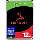 Seagate IronWolf NAS HDD, 12 TB, Intern Hårddisk, SATA 6 GB/s, 7200 RPM, CMR, 256 MB Cache, 3 år Rescue Services, Frustration