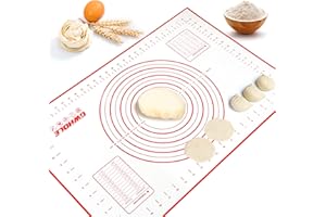 Gwhole Tapis de Cuisson en Silicone Anti-adhésif Tapis de Pâte avec Mesures - 60 x 40 cm