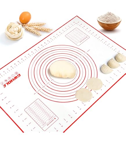 Ensemble Tapis Silicone Pâtisserie 40x30 Cm Avec Spatule Et Pinceau - Antiadhésif, Antidérapant, Facile à Nettoyer