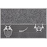 Home2Fashion 322360A PUR DualClean Fußmatte, Schmutzfangmatte, Eingangsmatte für den Innen- und Außenbereich, Metallic-Anthra