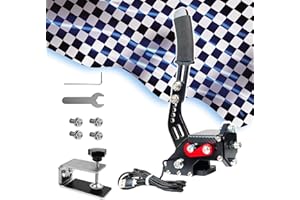 UNICVIEW Freno de Mano PC 64 bits Máxima experiencia Sim racing, Compatible para Volante G27 / G29 G920 o Thrustmaster T300 T500 T248 T128 T80, Fanatec., Color Negro (Sólo para PC, no para Xbox y PS4 / PS5)