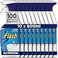 Flash Bathroom Cleaner Spray, 8 Litres (800 ml x 10), Limescale Remover & Long Lasting Shine With Febreze Freshness